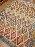 Handgeweven oosterse wollen kelim 290x202, Info@SlatsAntiek.nl, Crème, Vof Slats Antiek, Ophalen of Verzenden