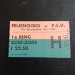 Ticket Feyenoord - PSV 1991-1992., Verzamelen, Sportartikelen en Voetbal, Ophalen of Verzenden, Zo goed als nieuw, Feyenoord