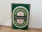 Zeldzaam Heineken vintage bord (30x20), Ophalen of Verzenden, Zo goed als nieuw, Reclamebord, Plaat of Schild, Heineken