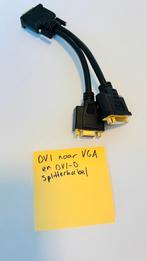 DVI-I naar DVI-D en VGA splitterkabel, Ophalen of Verzenden, Zo goed als nieuw