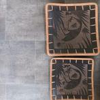 Schalen met reiger en kikkers, vintage, Antiek en Kunst, Ophalen of Verzenden