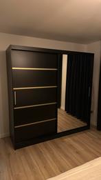 Kledingkast schuifdeuren Zwart Meubella, Huis en Inrichting, Kasten | Kledingkasten, Ophalen, Zo goed als nieuw, 50 tot 75 cm