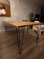 Eettafel 200cm x 101cm x 77cm, Ophalen, Eikenhout, 50 tot 100 cm, Zo goed als nieuw