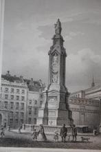 19e eeuwse ets (?) Monument Amsterdam, Ophalen of Verzenden