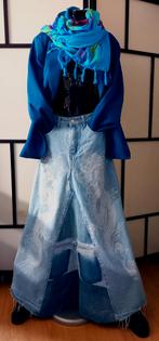 Unieke hippie rok cq jurk, handmade in eigen atelier, Maat 38/40 (M), Nieuw, Arts_in_Denim, Onder de knie