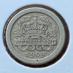 5 Cent / Ronde Stuiver uit 1909 van Wilhelmina, Verzenden, Koningin Wilhelmina, 5 cent, Losse munt