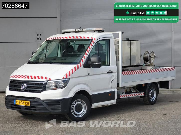 Volkswagen Crafter 177pk Automaat Open Laadbak Reinigingswag, Auto's, Bestelauto's, Bedrijf, Te koop, Airconditioning, Centrale vergrendeling