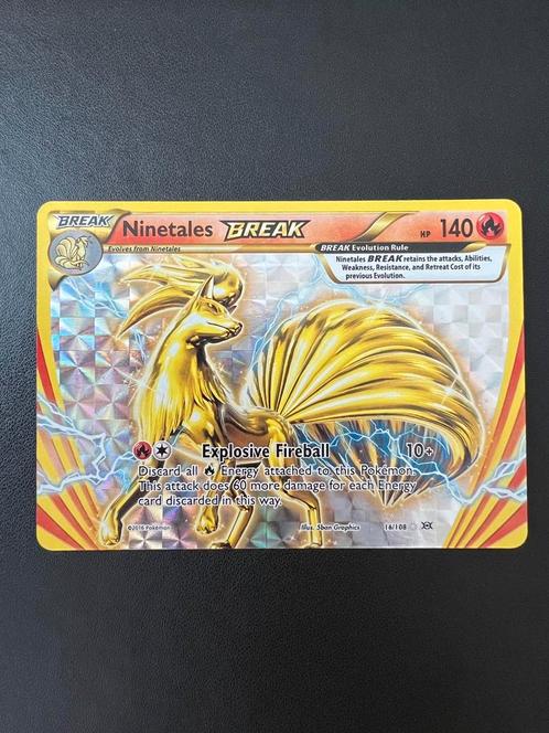 Ninetales BREAK - 16/108, Hobby en Vrije tijd, Verzamelkaartspellen | Pokémon, Zo goed als nieuw, Losse kaart, Ophalen of Verzenden