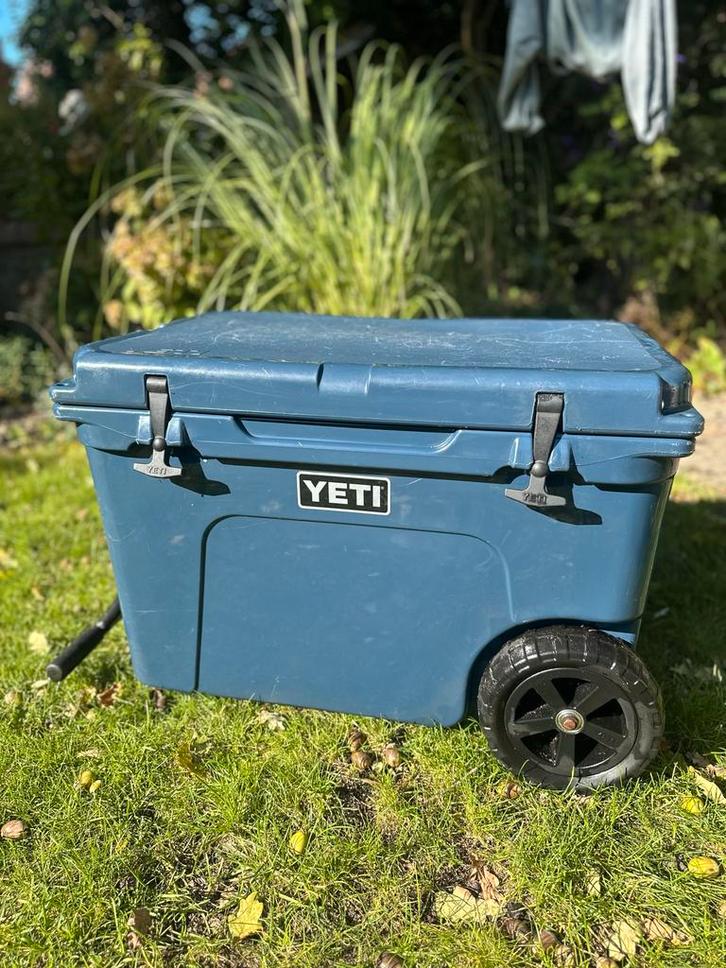 Yeti Hauler Koelbox met Wielen blauw top kwaliteit, Caravans en Kamperen, Koelboxen, Gebruikt, Koelbox, Koelelement, Ophalen