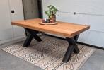 GRATIS LEVERING Z.G.A.N eettafel met stalen X poten 200x100, Ophalen, ., 200 cm of meer, 50 tot 100 cm