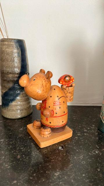 Vintage houten Masja Mascha en de beer uit Rusland beschikbaar voor biedingen