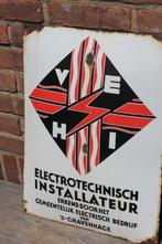 emaille bord Electrotechnisch installateur groot formaat, Ophalen of Verzenden