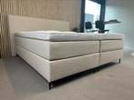TEDDY WIT TEDDY BEIGE BOXSPRING 180X200 TEDDY 160X200, Wit, Tweepersoons, Ophalen of Verzenden, Zo goed als nieuw