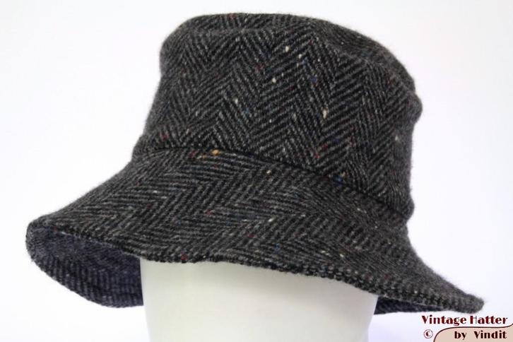 Vintage Vissershoed buckethat grijs vissengraat 58, Kleding | Heren, Hoeden en Petten, Gedragen, Hoed, 58 of 59 cm (L, 7¼ of ⅜ inch)