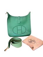 Hermès Evelyne GM Vintage Bag, Ophalen of Verzenden, Zo goed als nieuw, Groen, Handtas