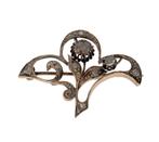 Diamanten antieke 14k gouden broche victoriaans dames