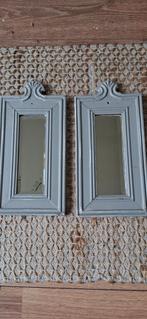 Brocante Spiegeltjes - Set van 2, Ophalen of Verzenden, Rechthoekig, Minder dan 50 cm, Minder dan 100 cm