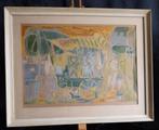 François Baron-Renouard (1913-2009) - Marktkraam - 1960, Antiek en Kunst, Kunst | Litho's en Zeefdrukken, Ophalen of Verzenden