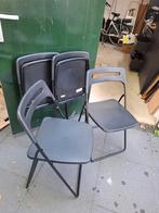 IKEA NISSE Klapstoelen - Set van 4, Huis en Inrichting, Stoelen, Gebruikt, Zwart, Ophalen of Verzenden, Vier