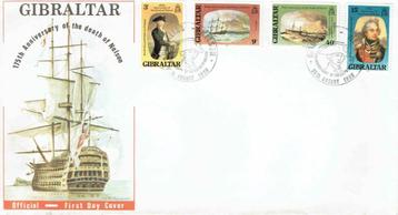 Gibraltar 1980 Herdenking Nelson Tall Ship beschikbaar voor biedingen