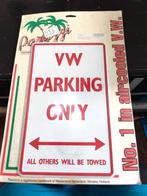 VW Parking Only Uithangbord - Nieuw!, Ophalen of Verzenden, Nieuw, Reclamebord