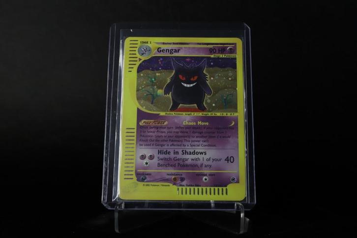 Gengar (2002) – Expedition Base Set – Holo (ENG) - PSA 8 min, Hobby en Vrije tijd, Verzamelkaartspellen | Pokémon, Zo goed als nieuw
