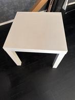 2stuks Witte Vierkante Bijzettafel, Minder dan 45 cm, Minder dan 55 cm, Vierkant, Ophalen of Verzenden