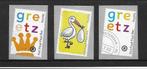 Set Port Betaald zegels BZ41a/b/c. Kroning, Geboorte Greetz., Postzegels en Munten, Postzegels | Nederland, Na 1940, Ophalen of Verzenden