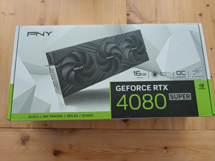 PNY GeForce RTX 4080 SUPER 16GB OC LED TF, Computers en Software, Videokaarten, Zo goed als nieuw, Nvidia, PCI, GDDR6, Ophalen of Verzenden