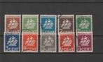 Suriname 1936. NVPH 157 t/m 166, Gestempeld., Postzegels en Munten, Postzegels | Suriname, Verzenden, Gestempeld