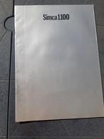 folder Simca 1100 serie Nederland ca 1973, Zo goed als nieuw, Overige merken, Simca, Ophalen of Verzenden