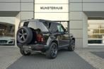 Land Rover Defender Hard Top 3.0 D200 90 MHEV SE | Grijs ken, Auto's, Met garantie (alle), Zwart, Leder, Bedrijf