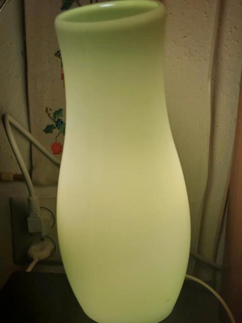 Vintage Ikea Mylonit lamp, retro tafellamp in groen, Huis en Inrichting, Lampen | Tafellampen, Zo goed als nieuw, Minder dan 50 cm