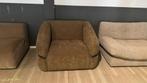 Fauteuil stoel luxe stof bruin nieuw lounge seat, Huis en Inrichting, Fauteuils, Ophalen, Nieuw, Stof