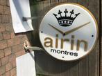 Vintage Airain / Airin Wacht Dealer Verlichtingsbord –Dubbel, Ophalen of Verzenden, Reclamebord