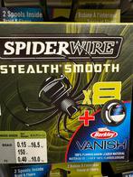 Spiderwire stealth smooth X8 gevlochten + vanish fluorocarbo, Watersport en Boten, Hengelsport | Roofvissen, Usa, Nieuw, Spiderwire