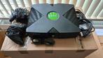 Xbox Classic zwart, Spelcomputers en Games, Ophalen, Gebruikt, Met 2 controllers