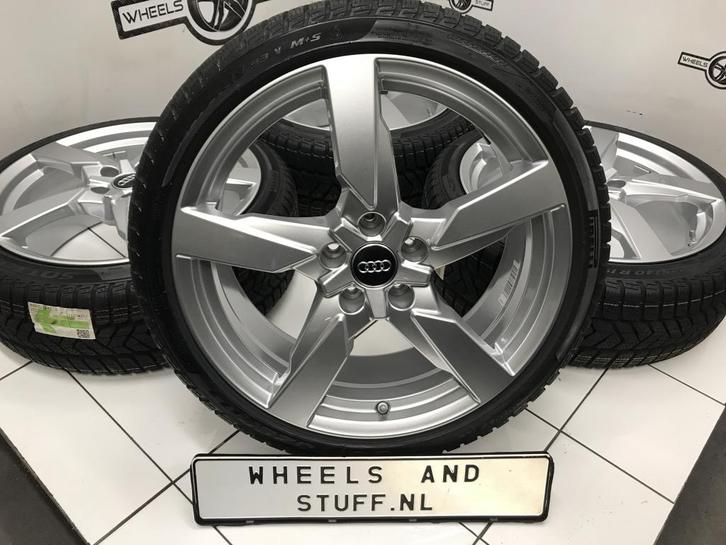 Audi TT A3 lichtmetaal velgen 19"inch Winterbanden 5x112, Auto-onderdelen, Banden en Velgen