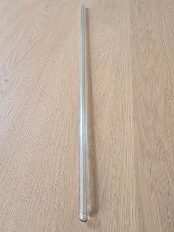 Antiek zeer dik glazen XXL reageerbuis van ca 50cm €15 beschikbaar voor biedingen