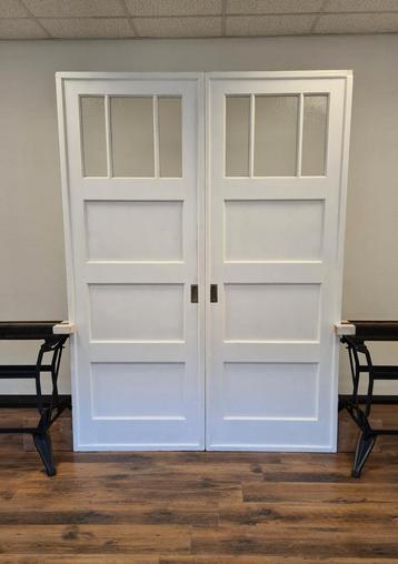 oude antieke ensuite SCHUIFDEUREN en suite deuren  jr. 1900 beschikbaar voor biedingen