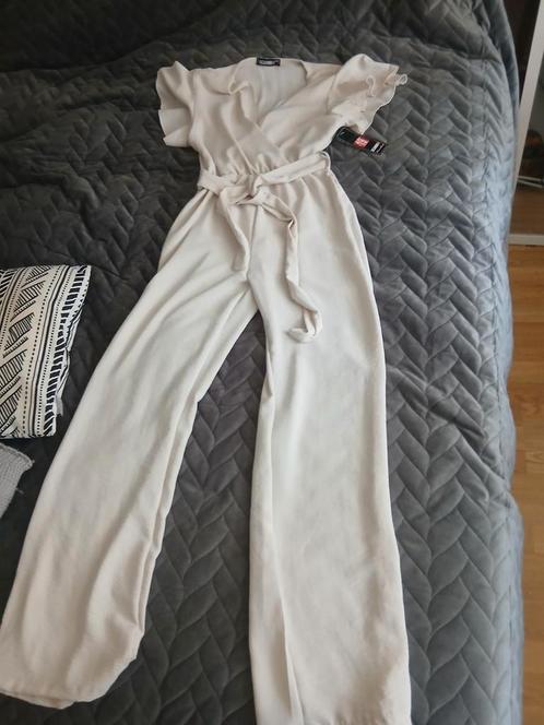 Elegante witte jumpsuit, Kleding | Dames, Jumpsuits, Nieuw, Maat 36 (S), Wit, Ophalen of Verzenden