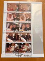 Blok Nederland gestempeld koningshuis - 2001, Postzegels en Munten, Postzegels | Nederland, Ophalen of Verzenden, Na 1940, Gestempeld