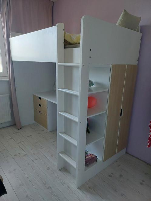 Hoogslaper ikea in zeer goede staat, Kinderen en Baby's, Kinderkamer | Stapelbedden en Hoogslapers, Zo goed als nieuw, Hoogslaper