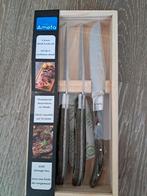 Amefa Royal Steakmessen - 4 stuks in houten doos, Ophalen, Nieuw, Rvs of Chroom, Vaatwasserbestendig