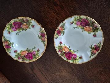 Royal Albert - twee kleine schaaltjes - Old Country Rose beschikbaar voor biedingen