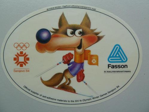 nr6 Olympische Winterspelen 1984 Sarajevo, Hobby en Vrije tijd, Stickers en Plaatjes, Plaatje, Ophalen of Verzenden