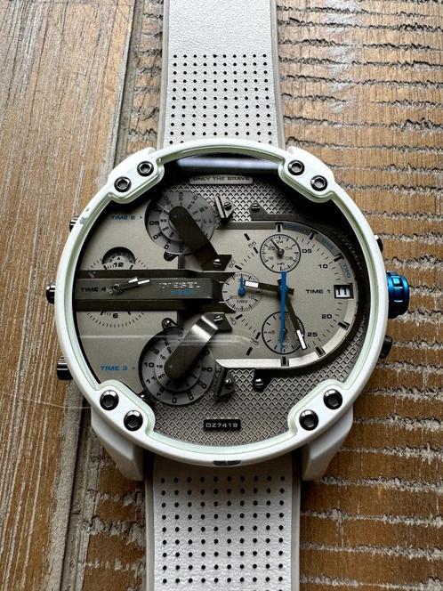 Diesel Mr. Daddy 2.0 DZ7419, Sieraden, Tassen en Uiterlijk, Horloges | Heren, Gebruikt, Polshorloge, Overige merken, Staal, Leer