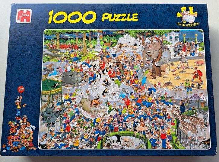 Jan van Haasteren - Artis  - 1000 Stukjes -2002/3, Hobby en Vrije tijd, Denksport en Puzzels, Gebruikt, Legpuzzel, 500 t/m 1500 stukjes
