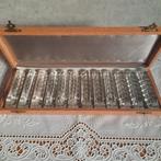 12 Antieke kristallen messenleggers in origineel doosje NR 2, Antiek en Kunst, Ophalen of Verzenden