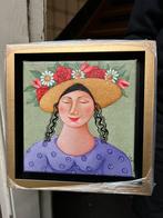 Ada Breedveld schilderij 25x25cm, Antiek en Kunst, Ophalen of Verzenden